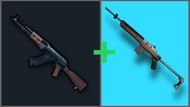 AKM+Mini 14 weapon combination in PUBG Mobile
